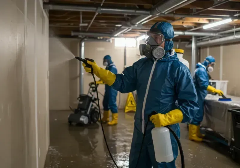 Basement Sanitization and Antimicrobial Treatment process in Savage, MD